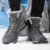 TUINANLE Men Winter Shoes Snow Boots Cold Winter Women Ankle Boots Non-slip Cotton Shoes Plus Size 45