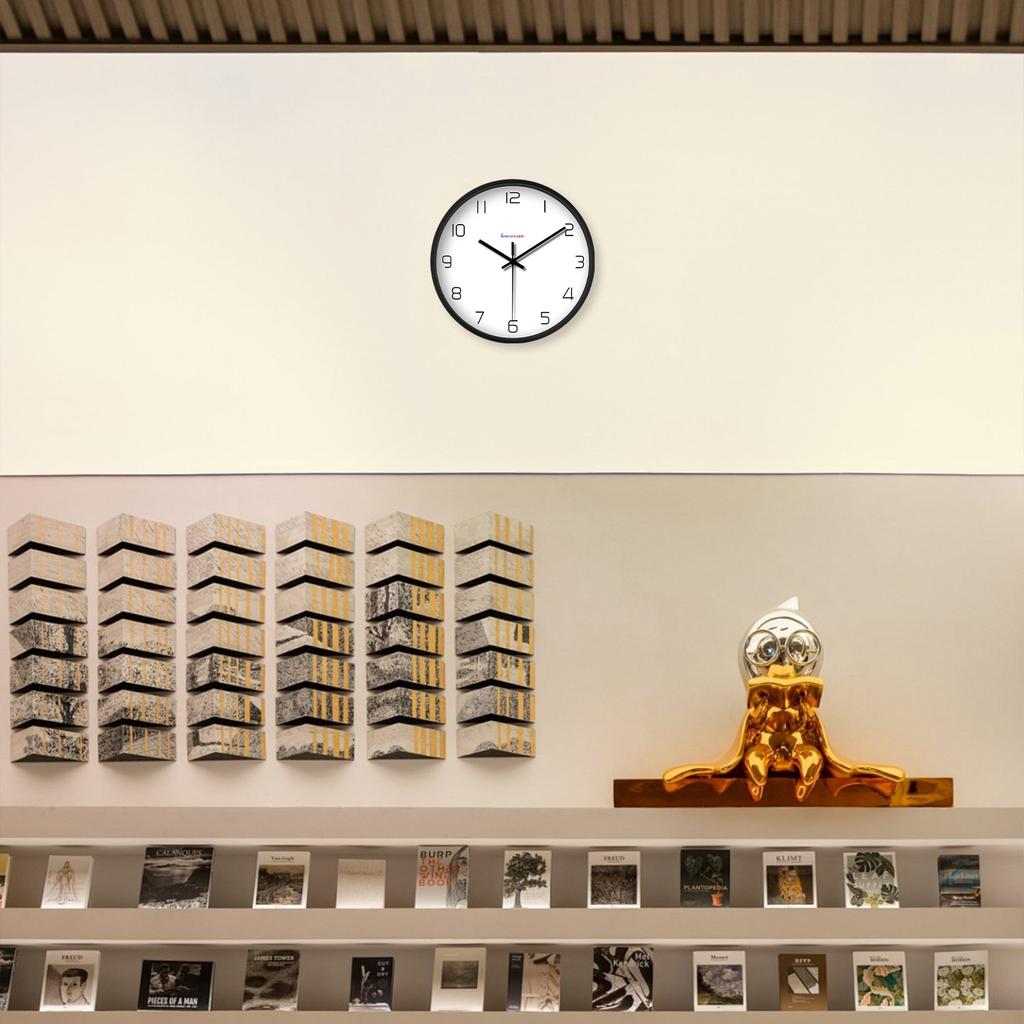 8Inch Up-to-date High-Quality Simple High-Quality Pattern High-Quality Plastic High-Quality Glass High-Quality Wall High-Quality Clock High-Quality