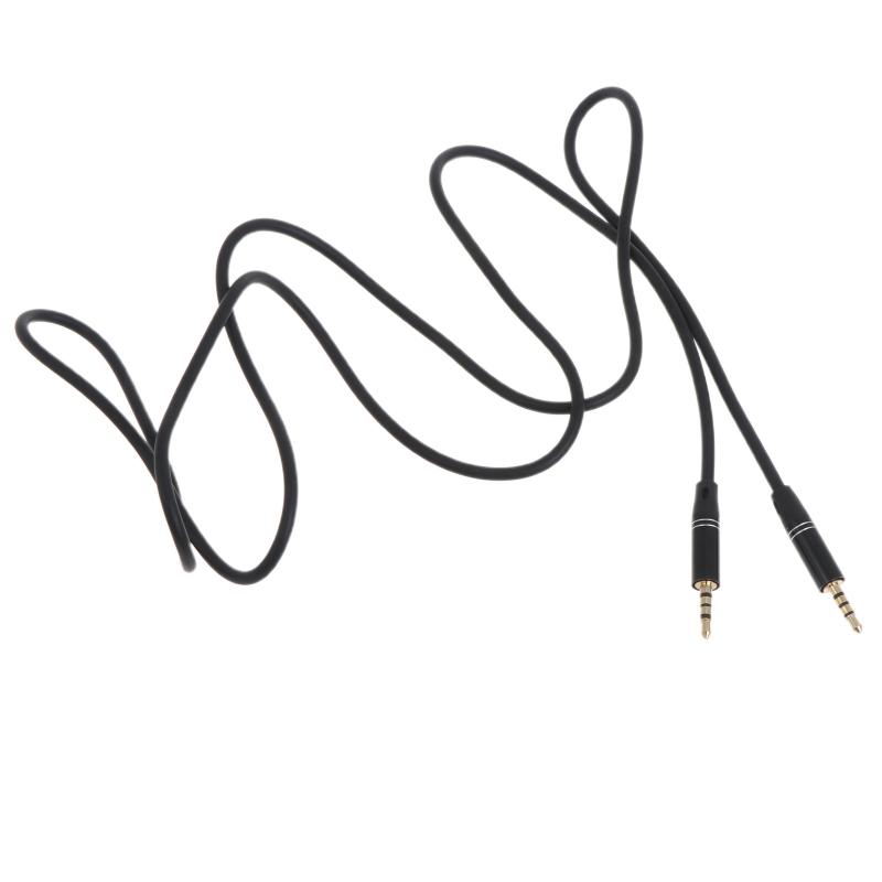 2.5mm To 2.5mm Audio Cable Jack Male To Male 2.5mm Jack Male Stereo Audio Aux Coiled Cord TRRS 2.5mm To 2.5mm Connector