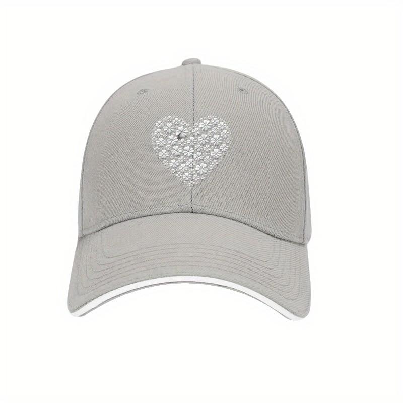 Clover Heart Baseball Cap Polyester Casual Adjustable Sun Protection Unisex Adult Baseball Hat