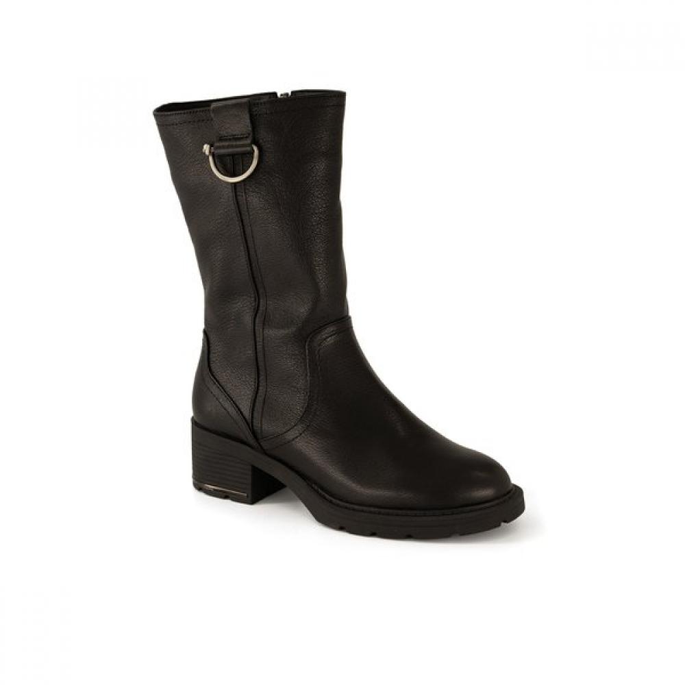Daks Women Half Boots Comfort Heel 5cm Dlh402ga10 Black 250/black (GA10)