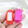 10/50pcs Colors Plastic Key Tags With Card Label For Diy Keychain Kit Luggage Tag El Number Classification