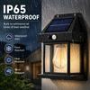 4PCS Solar Motion Sensor Wall Lights Outdoor Waterproof LED Garden Fence Patio Porch Balcony Warm White Security Lighting