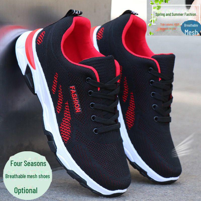 Men's Breathable Spring & Autumn Casual Sport Shoes: Versatile Woven Collection