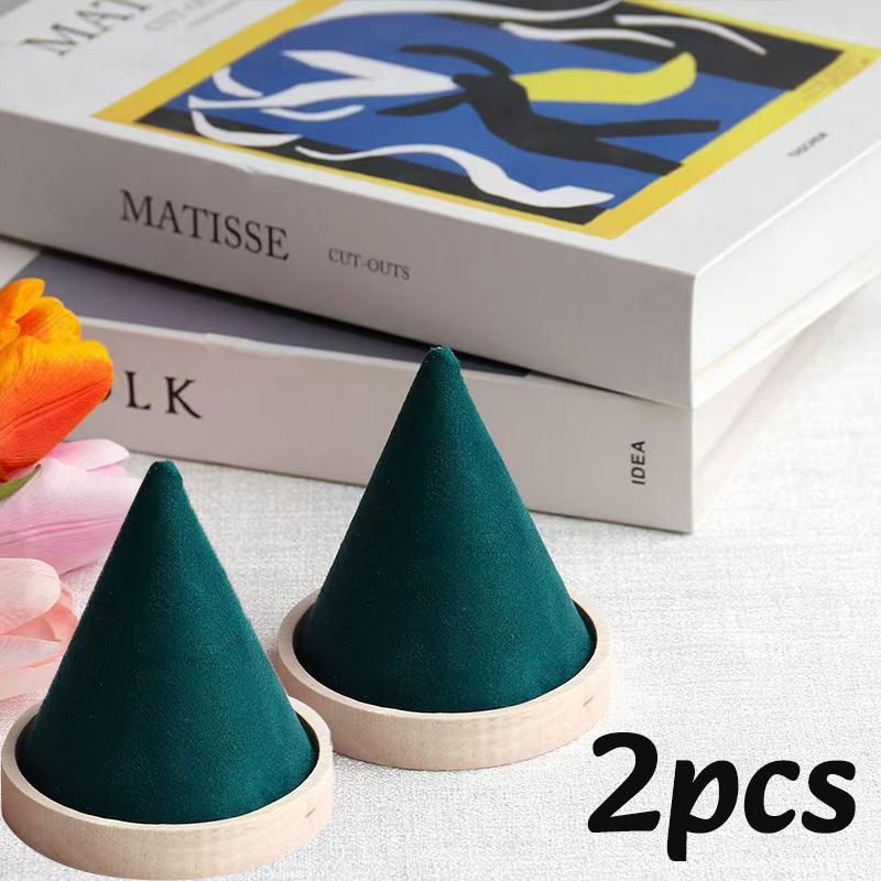 1/2PC Creative Wood Cone Bracelet Display Stand Earring Necklace Organizer Holder Jewelry Storage Rack Holder Jewelry Show Props