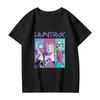Fashionable Round Neck Short Sleeve Work Clothes Printed Tops For KID Summer Tops
