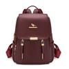 PU Rucksack Damen Mehrschichtiger Reißverschluss Rucksack
