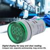 LED Voltmeter Signal Light Digital Display DC Voltage Meter Indicator Round Lamp Tester
