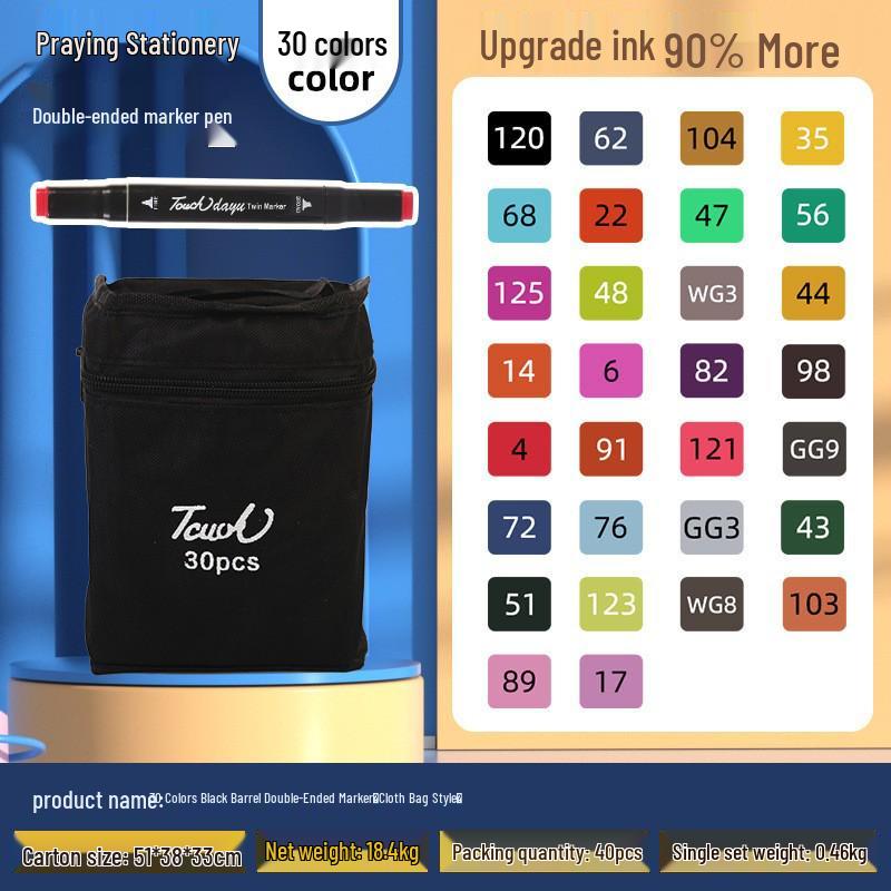 Doppelspitz-Marker-Set: 168 Farben + 80 Farben Kinder-Zeichenstifte + 24 Farben Ölbasierte Marker