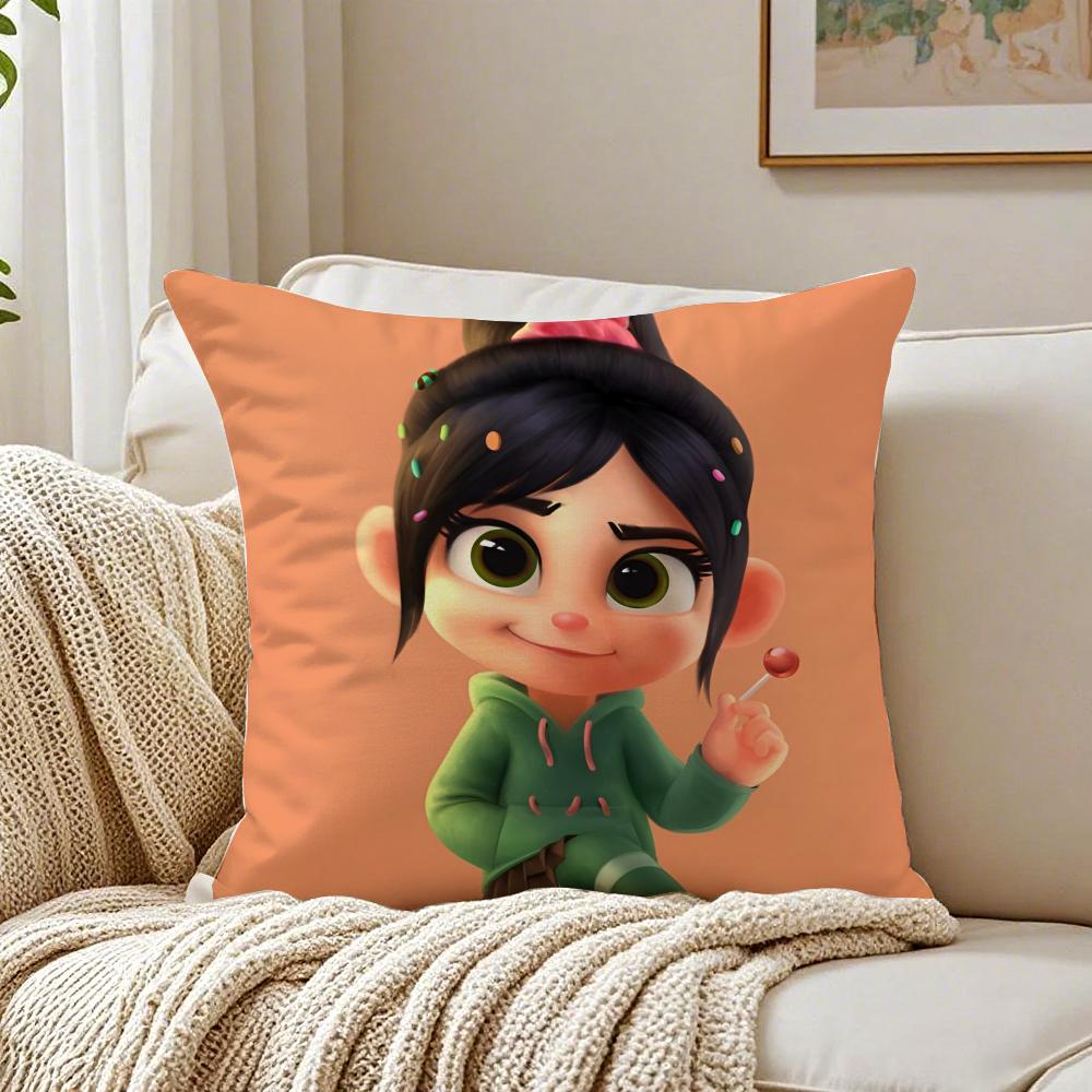 movie animated WreckIt RRalphes Cushion Cover Pillowcase Antidustmite living Room Sofa Decor Cushion Room