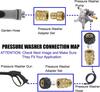 Cross-Border High-Pressure Washer Quick Disconnect Kit: 3/8 Quick Connect, M22 Water Gun Hose Connector, Explosion-Proof.