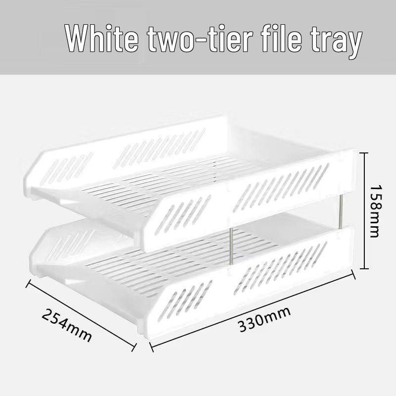Student Desk Organizer: File Rack, Storage Tray & Book Stand