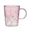 Starbucks SAKURA2025 Heat-Resistant Glass Mug, Pink Gradient, 355ml, Cherry Blossom Design