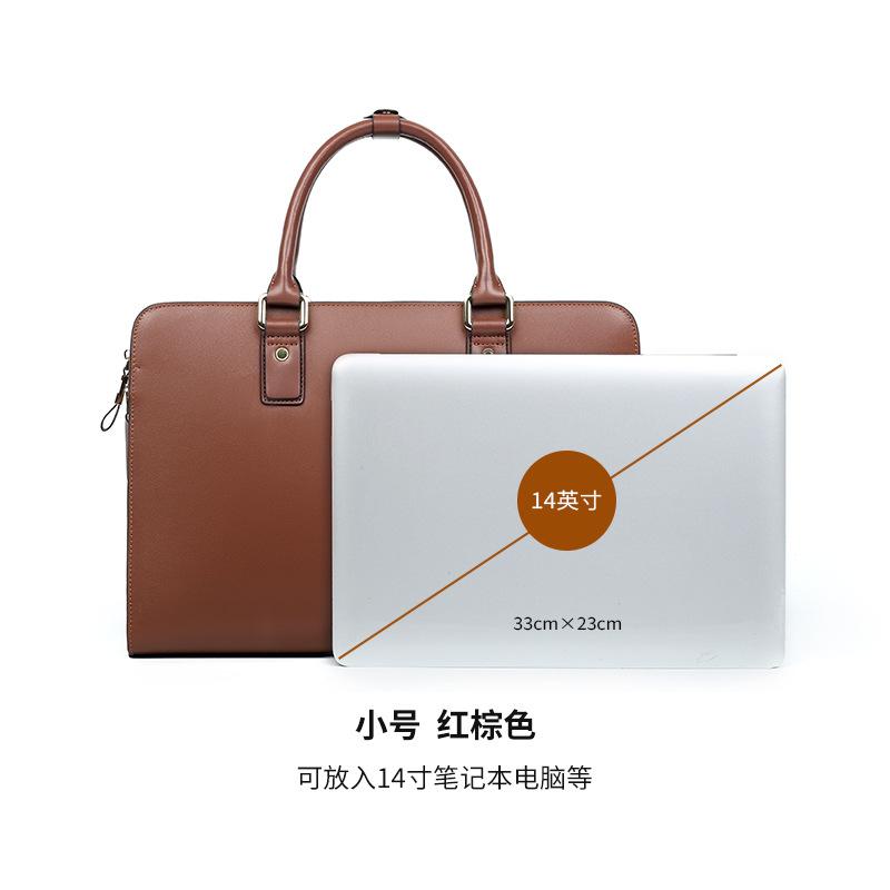 new  riefcase rend large apacity Business Leather Men s Bag Commuter Multifunctional ashion Men s andbag