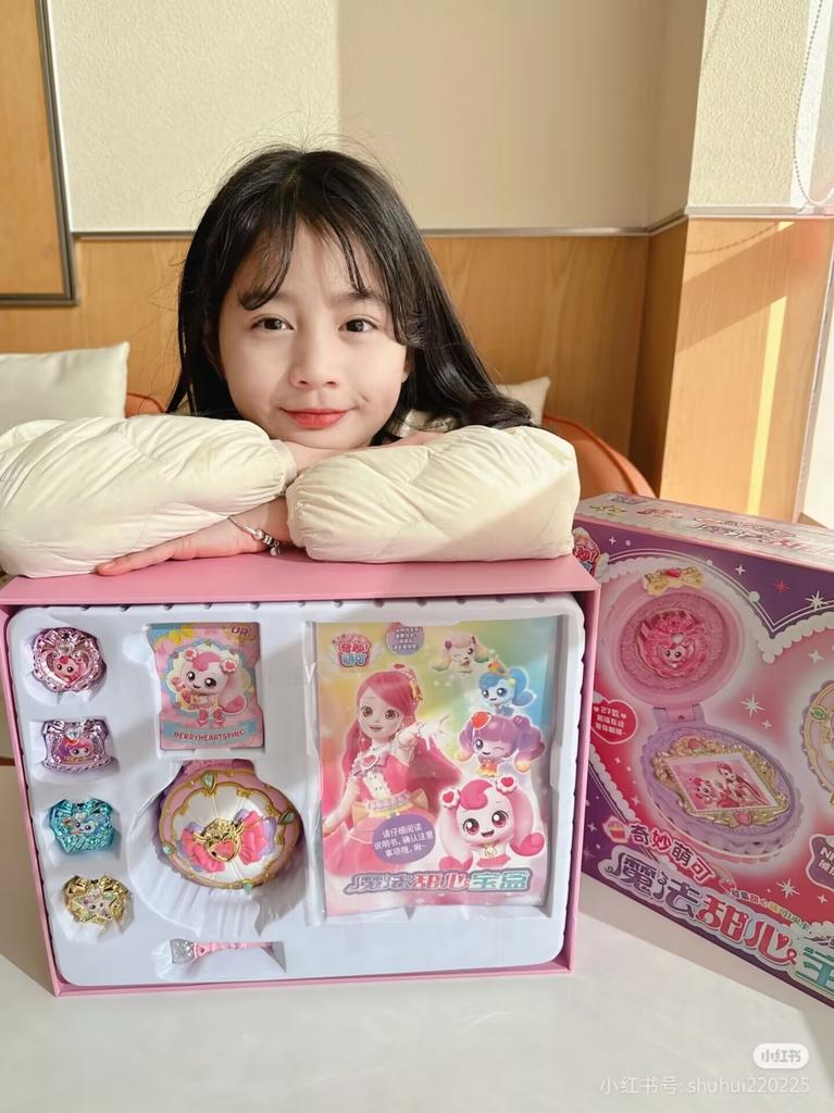 Hot Catch Teenieping Kawaii Anime Figures Magical Sweetheart Toy Princess Key Treasure Box Love Series Girls Season 6 Gift