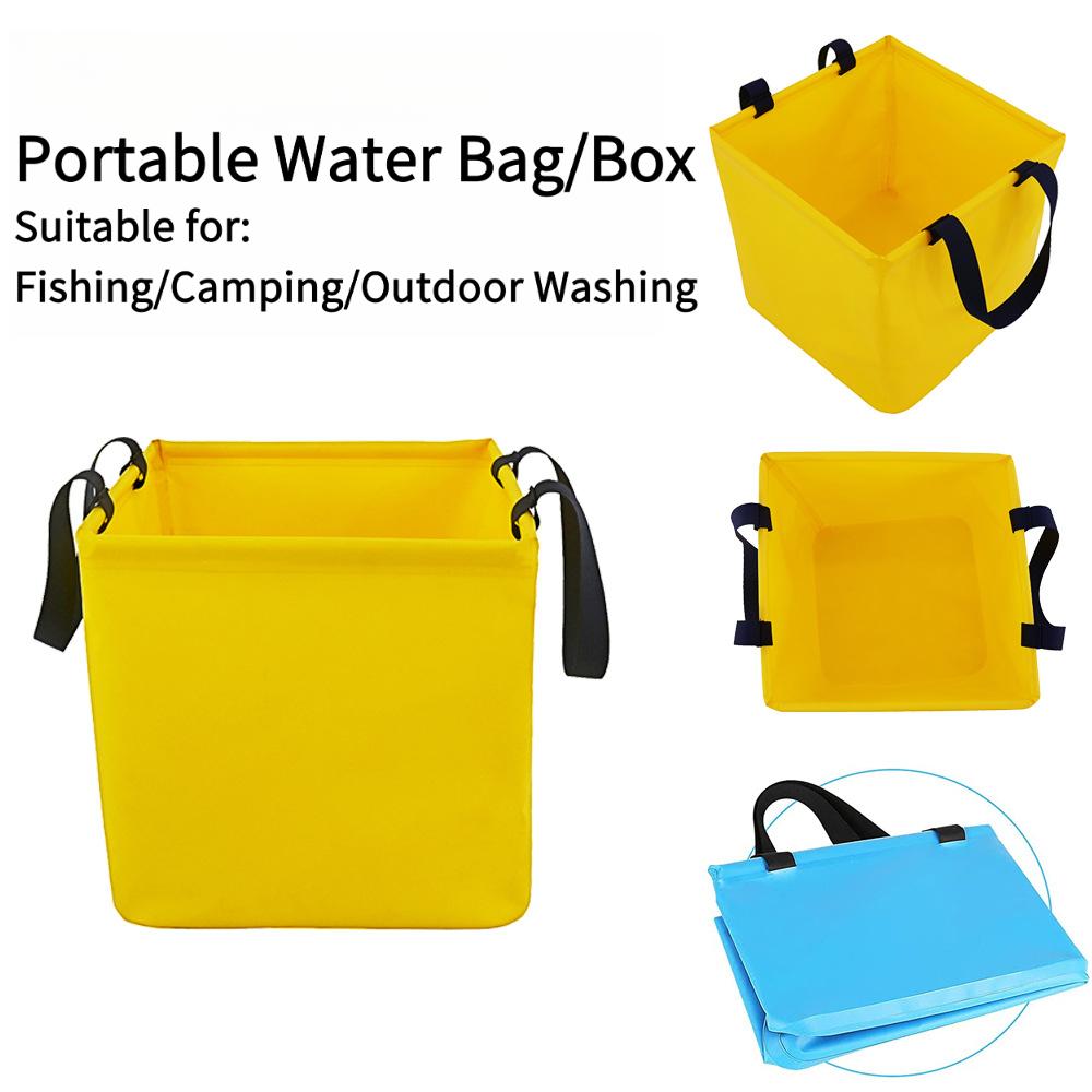 Lure Fishing Bag Square Foldable Outdoor Beach Storage Bag Car Wash Water Carrying Waterproof Bag
