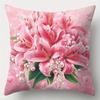 Romantic Pink Lily Pillowcases: Elegant Home Decor Pillow Covers