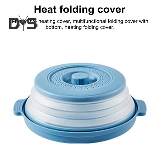 Microwave Splatter Cover BPA-Free Dishwasher-Safe Vented Heated Folding Lid Food Plate Guard with Hook Hole for Microwave Oven And Dishwasher