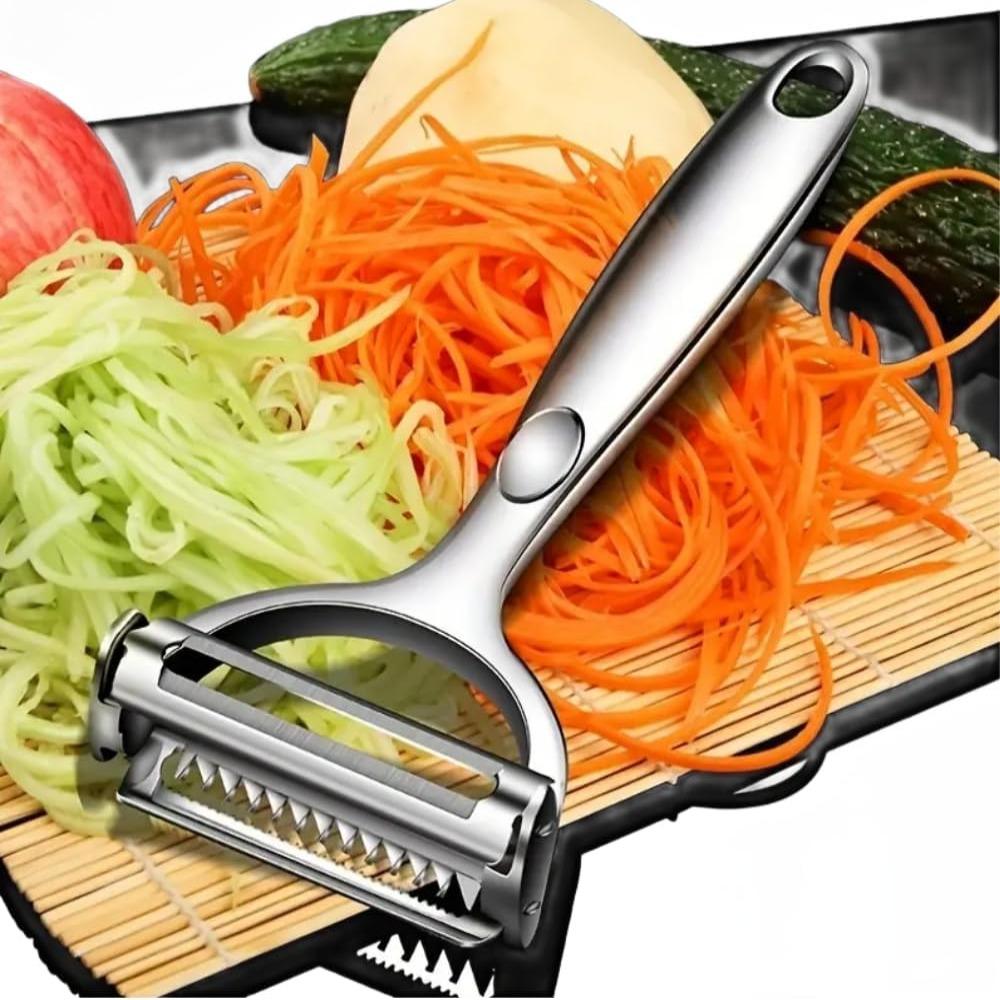 2 In 1 Vegetable and Fruit Peeler Stainless Steel Potato Peeling Artifact Kitchen Planer Tomatoes
