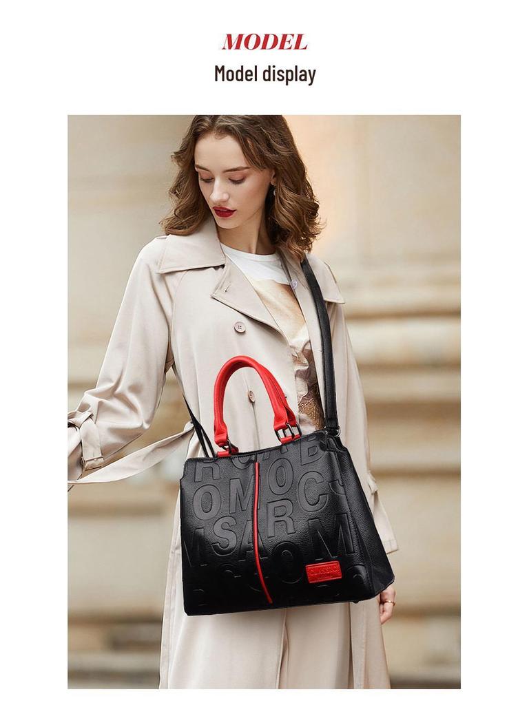 2023 Klasická kabelka z pravé kůže - Módní taška přes rameno a crossbody pro ženy