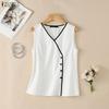 ZANZEA Women Casual V-Neck Summer Sleeveless Vest Tops