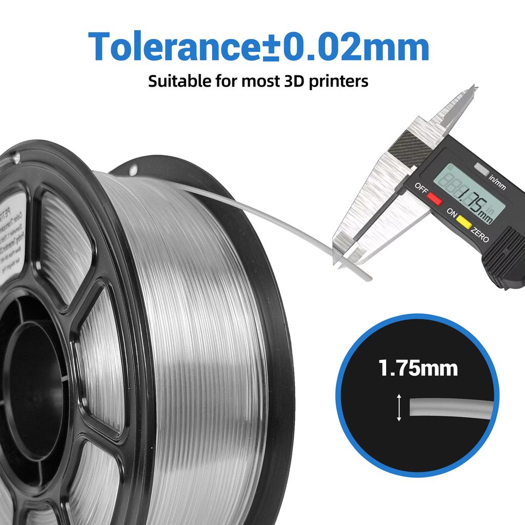 PETG Water Drop Filament 3D Printing High Transparency Light Transmission Environmentally Friendly with FDM Printer