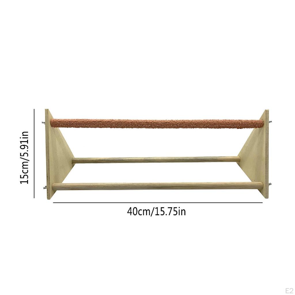 Hühnerstange für Stall Brutkasten Zubehör, Lustiges Spielzeug, Geflügelstand Stabil Küken-Fitnessstudio Holz