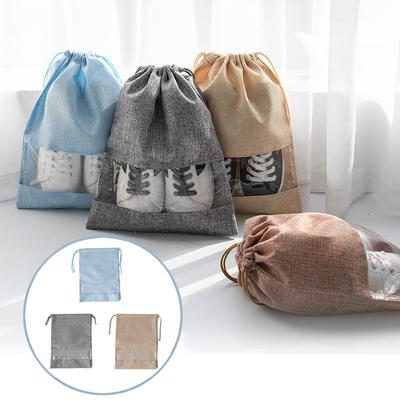 Portable Shoes Storage Bag Travel Waterproof Drawstring Pocket Shoes Storage Bag Closet Organizer Clothing Classified Bag