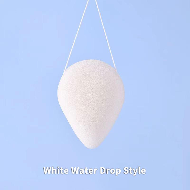 

1 шт. Губка для душа для новорожденных, губка конняку для душа, губка для мытья лица, губка для растирания тела 5CM белый