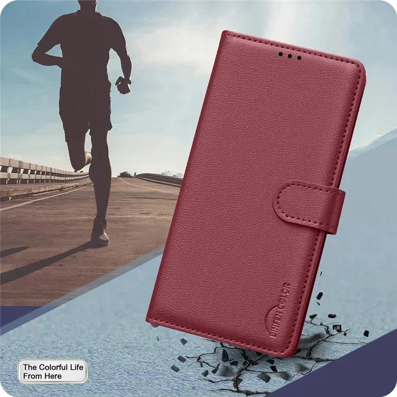 Anti-theft RFID Case for TECNO SPARK 20 Pro+ Coque Wallet Flip Leather Protective Cover
