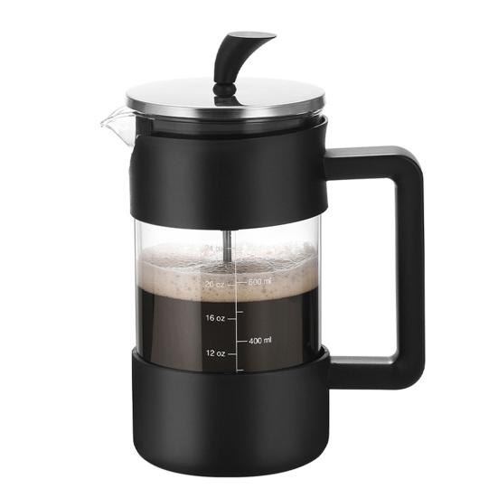 1000ml French Press Coffee Maker 34oz Heat-Resistant Borosilicate Glass No-Drip Spout Advanced Filtration System