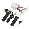 DC48V 500W Brushed Speed Controller Kit with Locking Throttle Twist Grip Power Display for Electric Bike