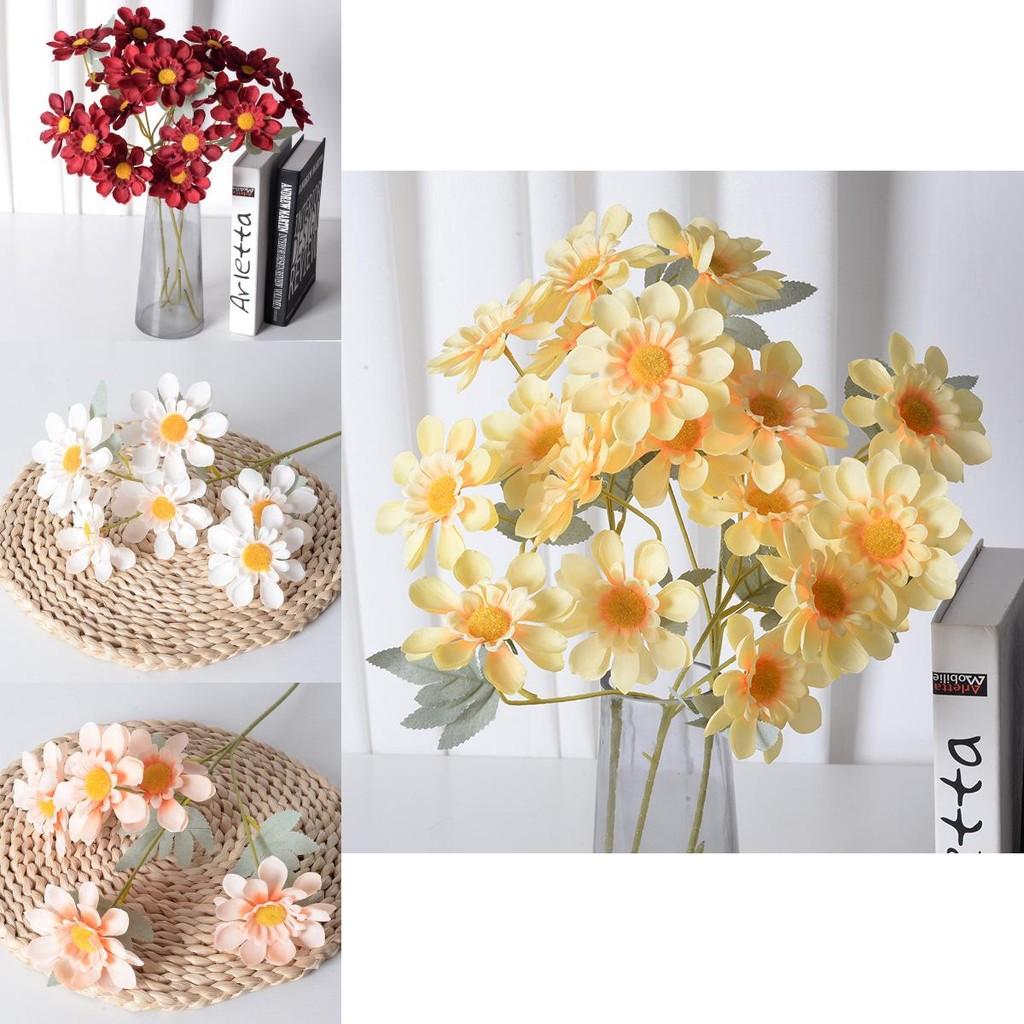 Wedding Silk Daisy Flower Set With Realistic Craftsmanship In Multiple Colors For Home Photography And Event Decorations