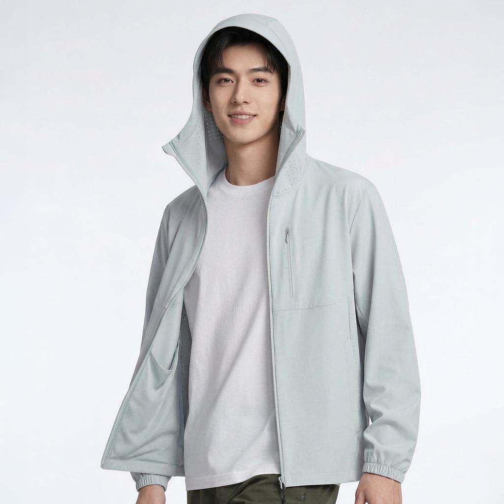 New High-end Sunscreen Clothing, UV Protection for Men and Women, Summer Outdoor Sports, Ice Silk, Thin, Breathable, Comfortable and Casual