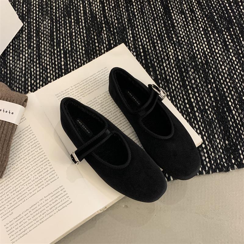 

Fashion IPPEUM Ballet Flats Buckle Red Dress Ballerinas Zapatos Mujer Women Mary Janes Shoes 245 красный