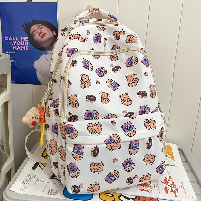 Children Elementary School Girl Junior High School High School College Student Cartoon Printed Backpack