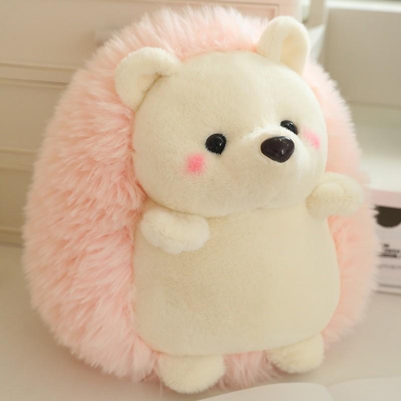 Plush Hedgehog Toy Cartoon Stuffed Doll Bedroom Decoration Keychain Kids Gift