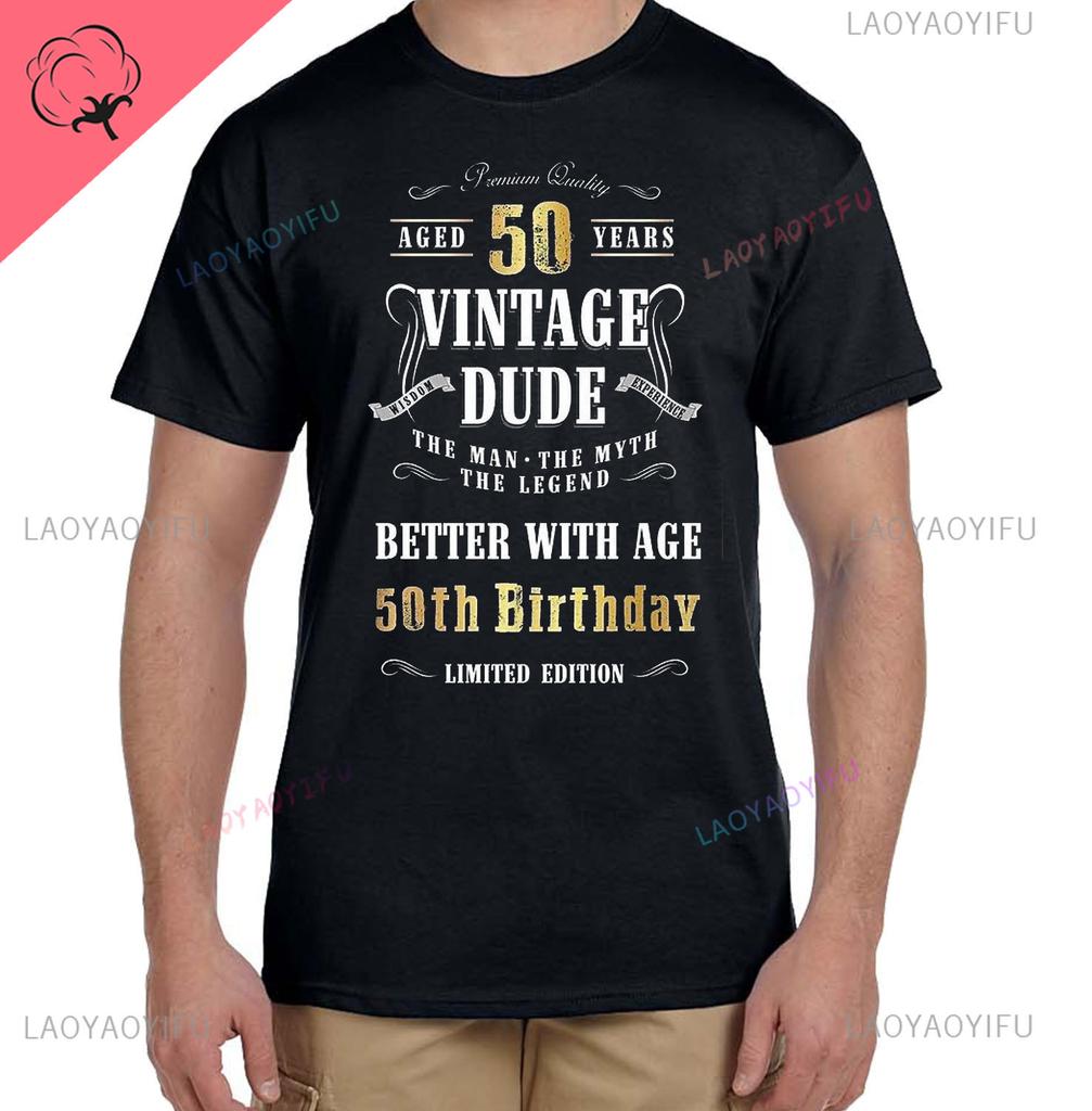 Mens Luxury Tshirt Vintage Year 1974 - Limited Edition 49rd Birthday Mens Funny T-Shirt 50 Year Old T Shirt Summer Tops Tees