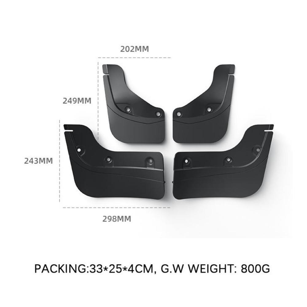 Xiaomi For Tesla Model Y Juniper Mud Flaps Front Rear Wheel TPE Mud Flaps No Drilling All Weather Anti Snow Anti Sand Guard Protector