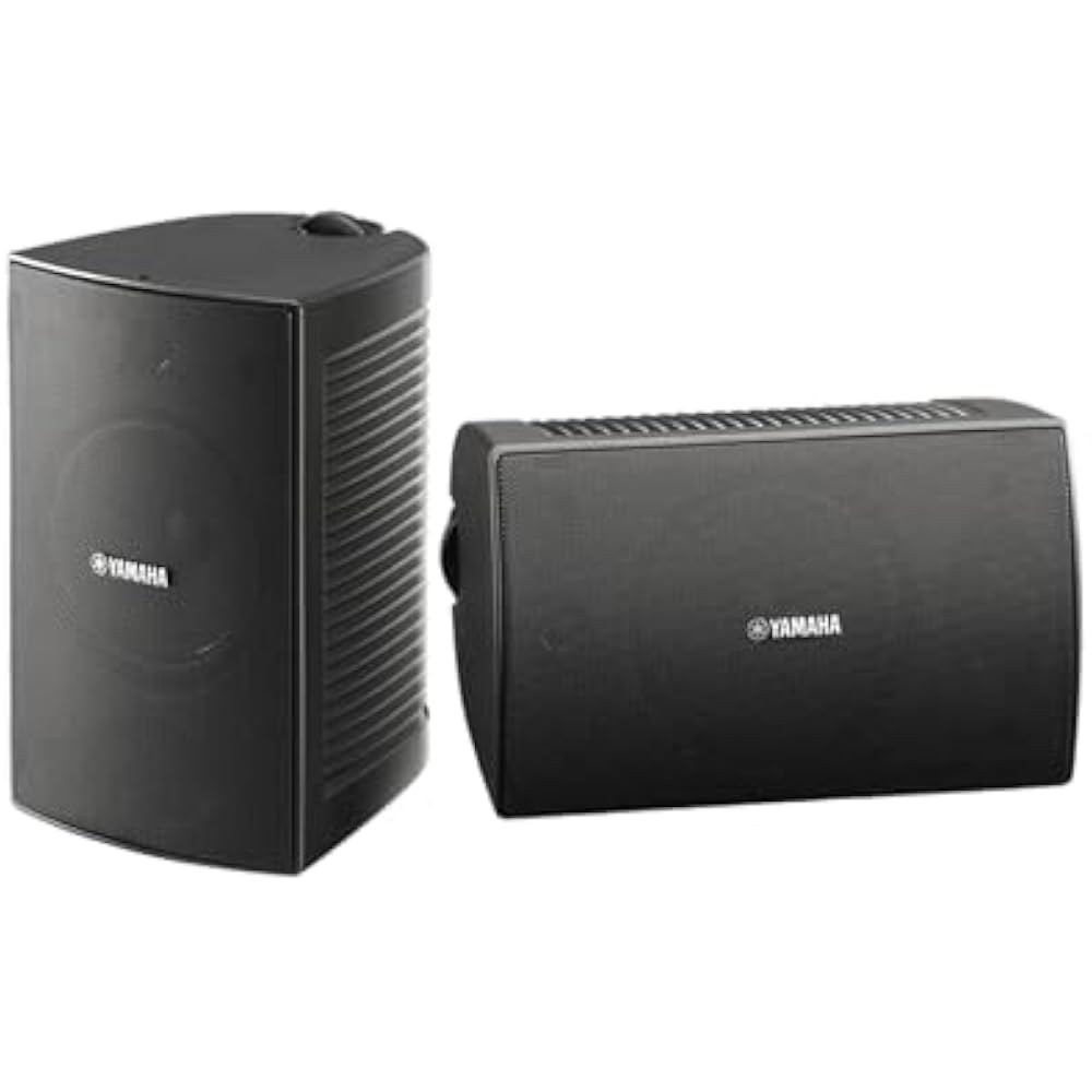 Yamaha YAMAHA All Weather Speaker with Mounting Bracket for Small Equipment, Compatible with High...