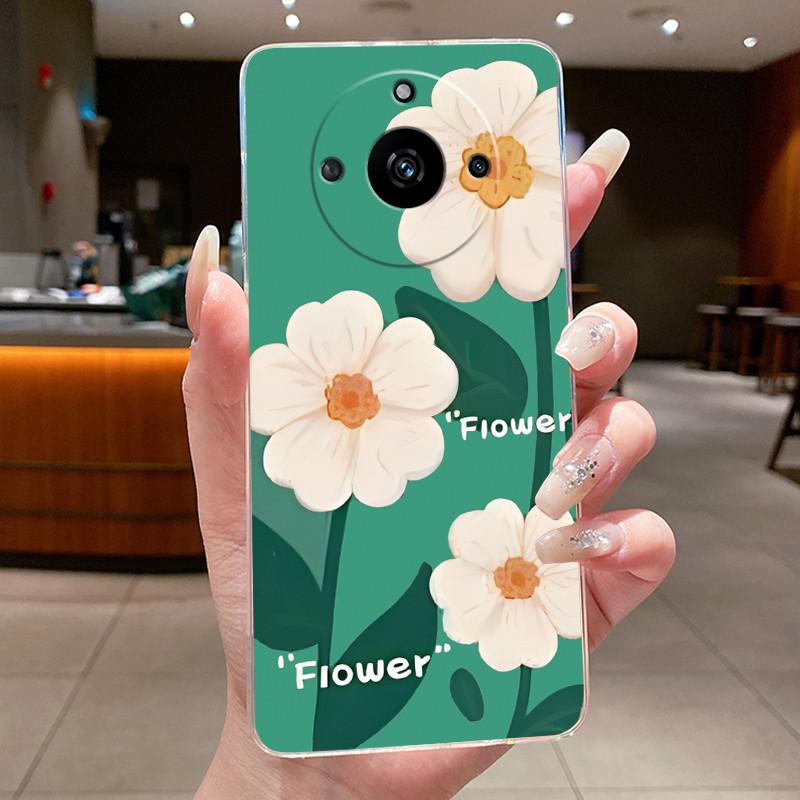 Hülle Für Realme 11 Pro+ 5G Hülle Luxus Mode Schmetterling Blume Transparent Weich TPU Silikon Handyhülle Für Realme 11 Pro Plus Hülle