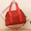 Nylon Zipper Shoulder Bag  Travel Handbag  Solid Versatile  Casual  Soft  Simple  Commuting  Fitness