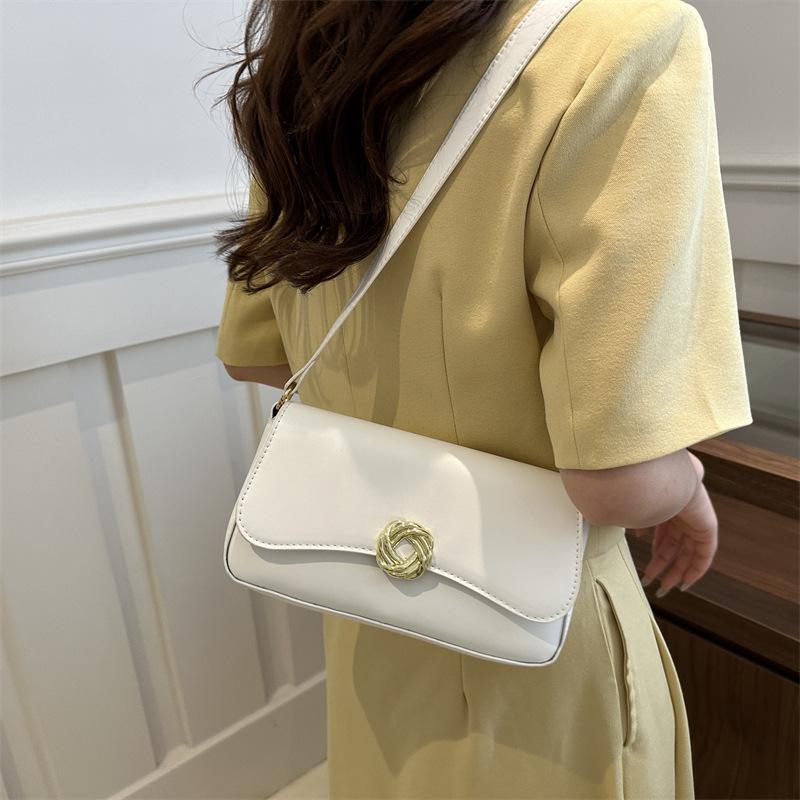 Modische Retro-Ketten-Kleintasche für Damen im Sommer Neue Hochwertige Einzel-Schulter-Crossbody-Kleine Quadratische Tasche