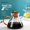 Nordic Borosilicate Glass Tea Infuser Set - Heat-Resistant Coffee & Flower Tea Pot with Colored Lid and Filter