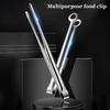 Food Tong Stainless Steel Food Clamp Multifunctional Easy To Clean Firm Grip for Grilling Cooking Serving