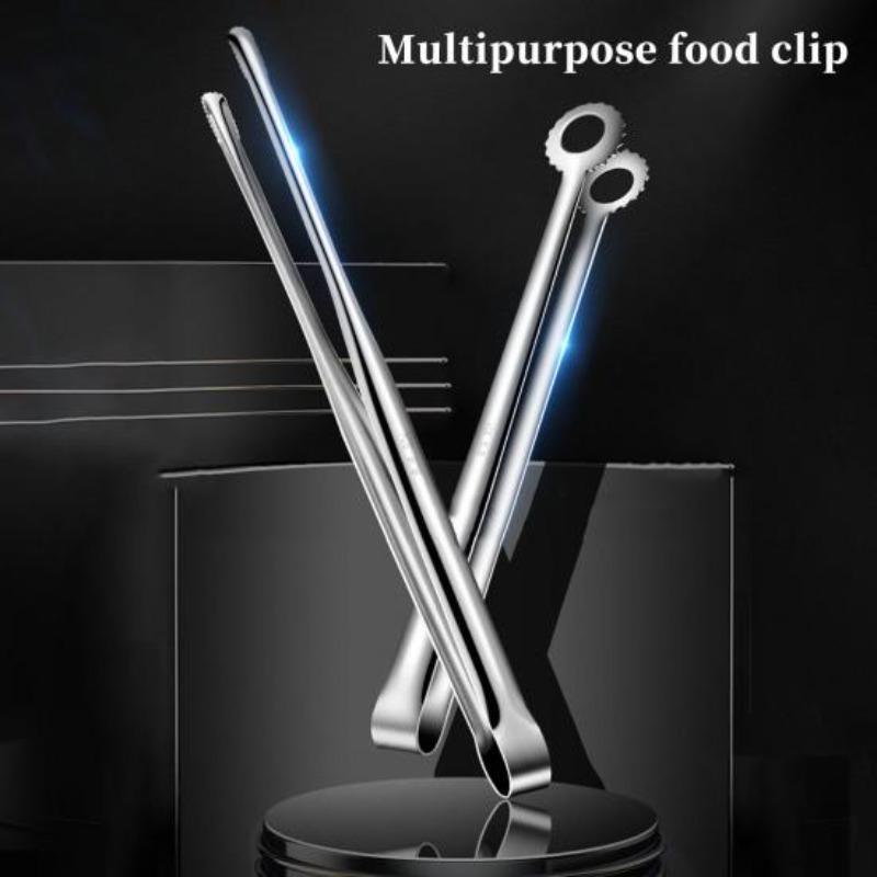 Food Tong Stainless Steel Food Clamp Multifunctional Easy To Clean Firm Grip for Grilling Cooking Serving