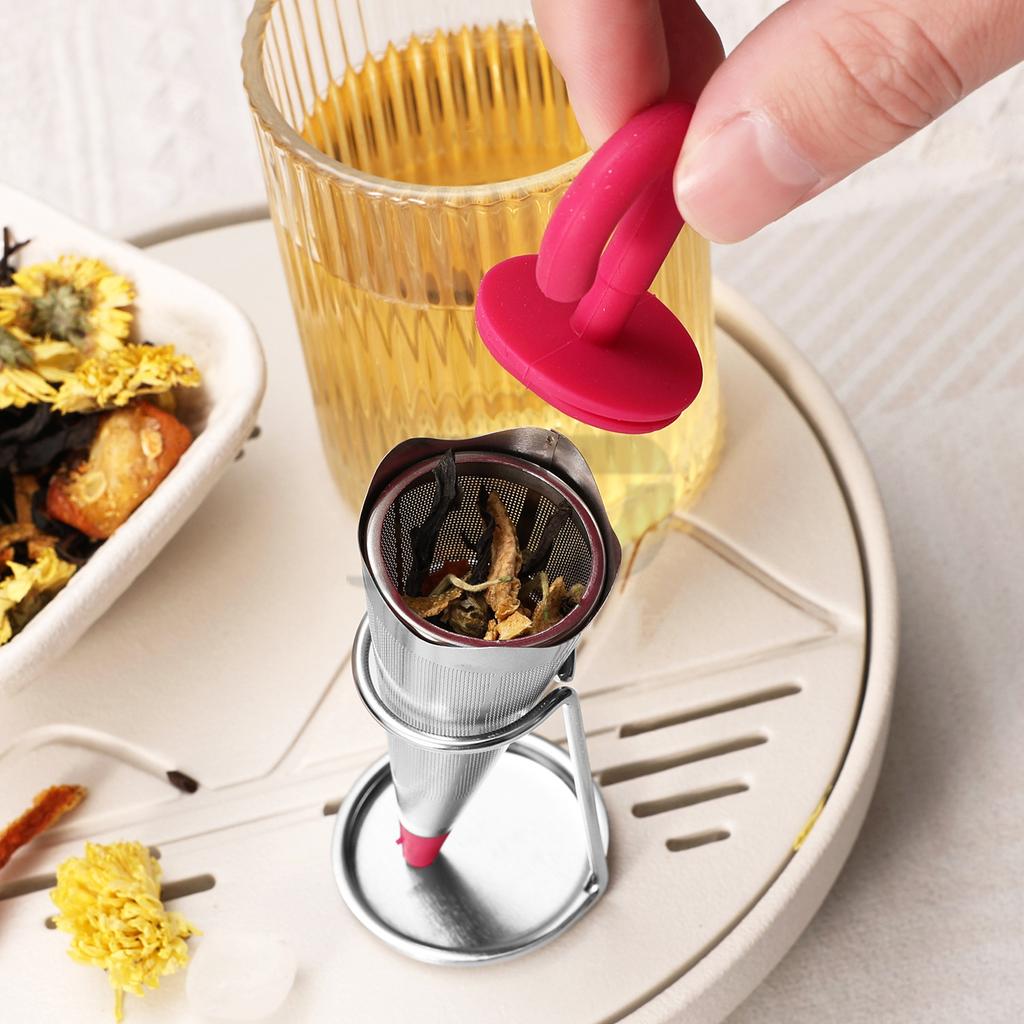 Creative Umbrella Shape Tea Infuser Stainless Steel Mesh Teapot Tea Leaf Strainer Filter for Herbal Spice Tea Maker Teaweare
