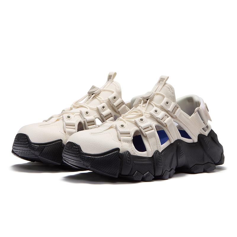 Fila Fusion Exocet Sandal Outdoor Fashion Classic Breathable Water Shoes Women sandals Milk-White Plain-Gray T12W521704FGM