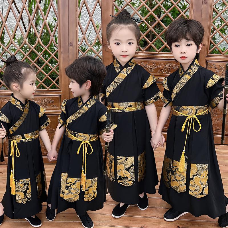 2024 Summer Hanfu Long Robe: Unisex Fairy Style Costume - Retro Swordsman & Tang Suit Performance Attire