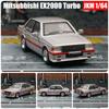 Modelo Miniatura 1/64 Mitsubishi Lancer EX2000 Turbo Coche de Juguete de Aleación Fundición a Presión 1/64 JKM Vehículo Clásico Ruedas Libres Colección Regalo